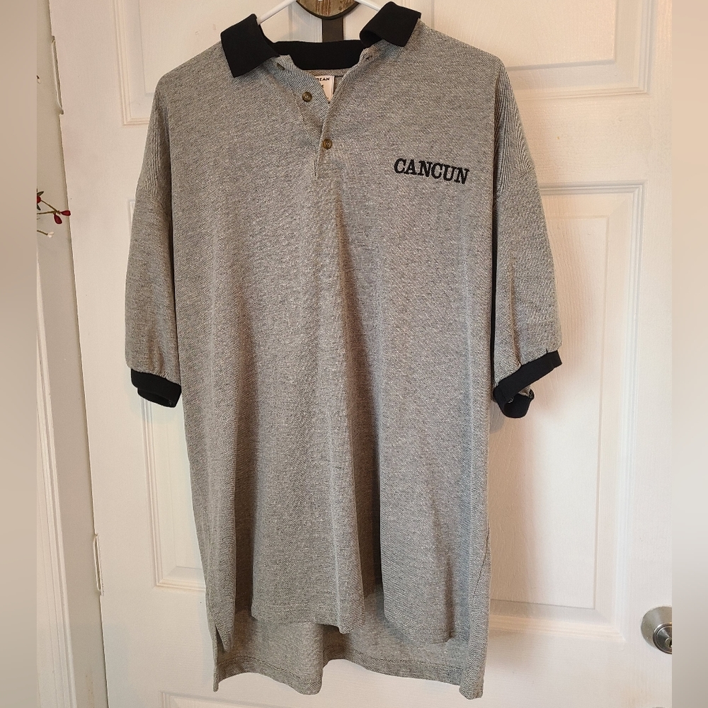 (845) Caribbean Side Men's Polo Shirt, Size: XL, Color: Grey, NWT